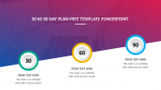 Free - Stunning 30 60 90 Day Plan Free Template PowerPoint Slide